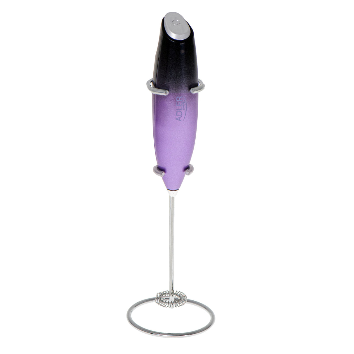 Adler Ad 4499 Espumador De Leche Con Soporte Negro Morado