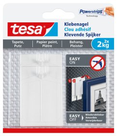 EAN 4042448340504 - TESA 77776-00000 gancho para almacenamiento Interior Gancho universal Blanco 2 pieza(s) imagen 1