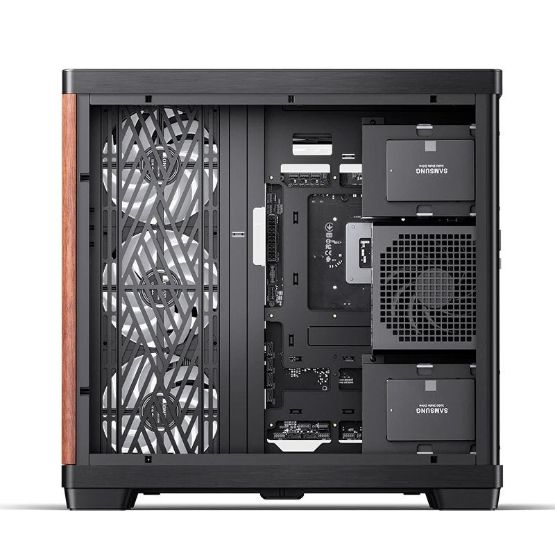 Caja Atx Jonsbo Tk-4 Wood Cristal Templado Negro