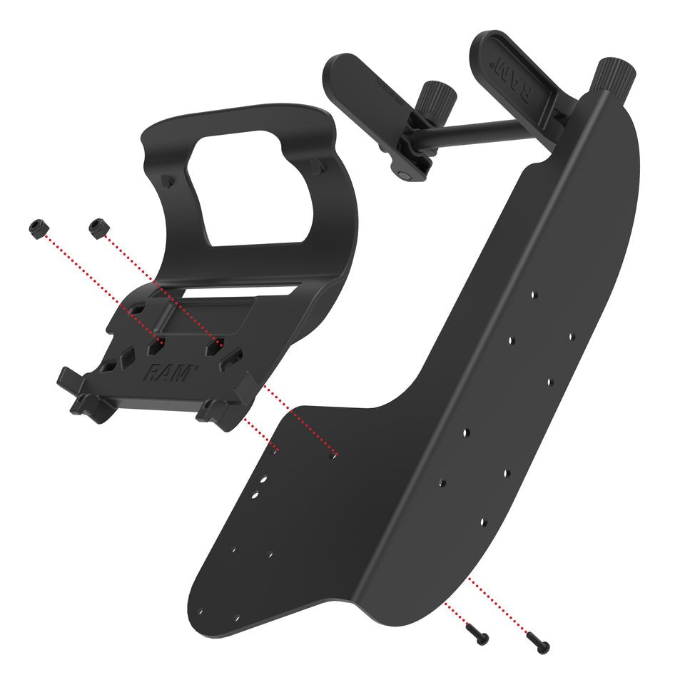 Unpkd Ram Printer Mount For Zebra Zq630 Printer And Paper