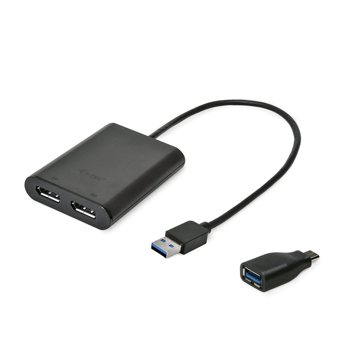 I-Tec Usb 3.0 Display Port 2x Dp 4k Ultra Hd 4096x2160 60hz Display Adapter With Displaylink Chip 6950 For Macos Windows Android