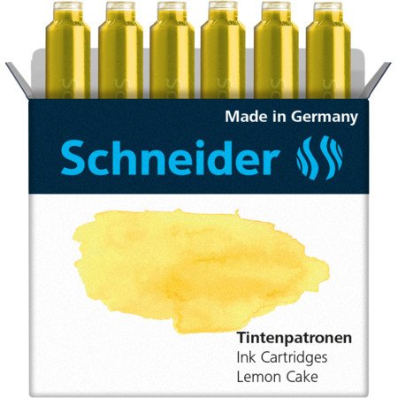 Schneider Cartuchos De Tinta Para Pluma Lemon Cake