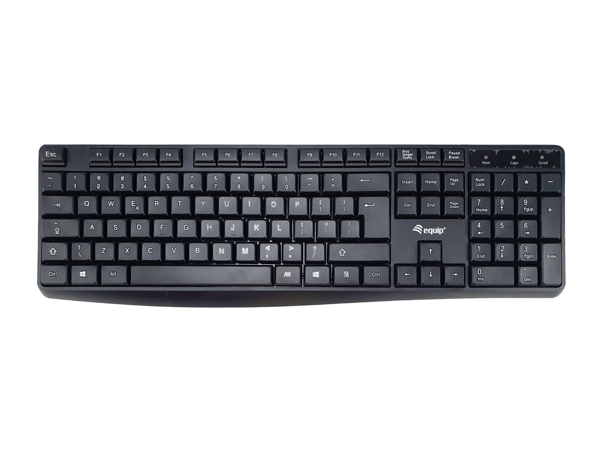 Equip Teclado Con Cable Us Negro 1.50m