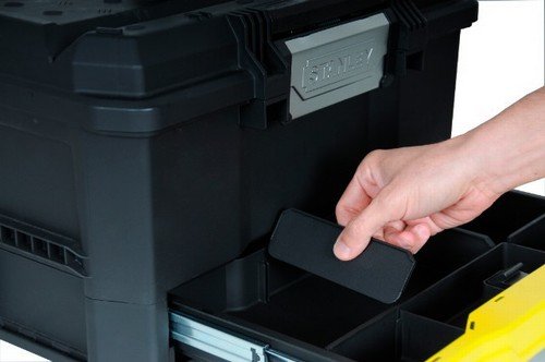 Caja De Herramientas Stanley Plástico Con Cajón 1-70-316 Negro