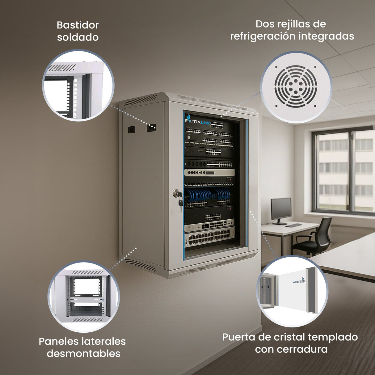 EAN 5903148914336 - Extralink EX.14336 armario rack Bastidor de pared imagen 9