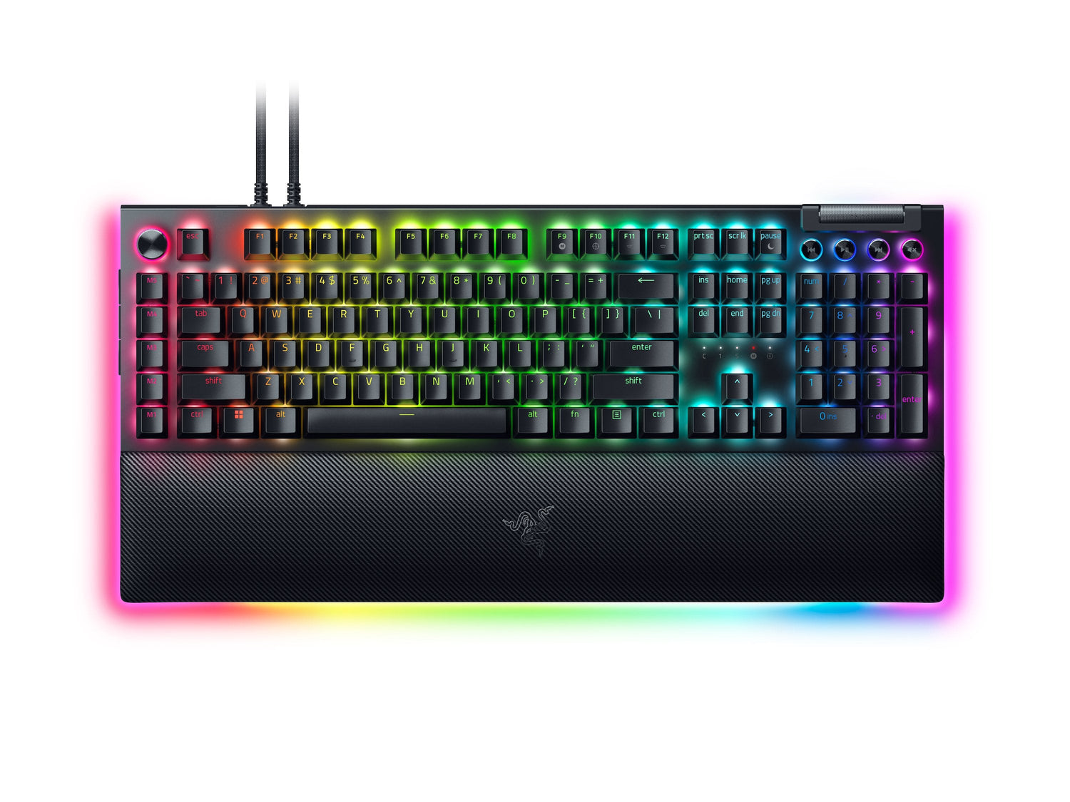 Teclado Ingles Razer Blackwidow V4 Pro Usb Qwerty Internacional De Ee.Uu. Negro