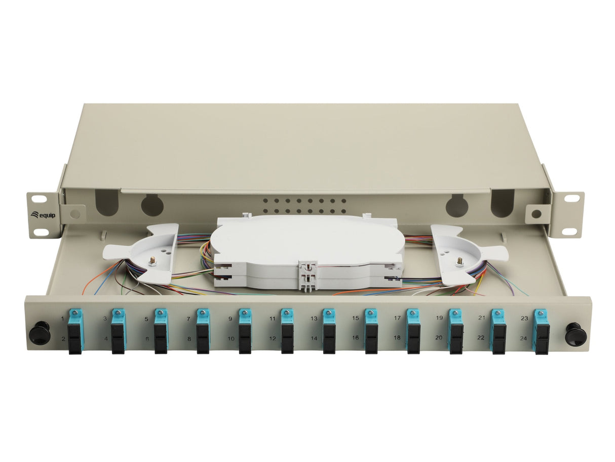 Equip Lwl-Spleisskamen 12-Port Sc-Duplex Om3 1u Komplett Gr