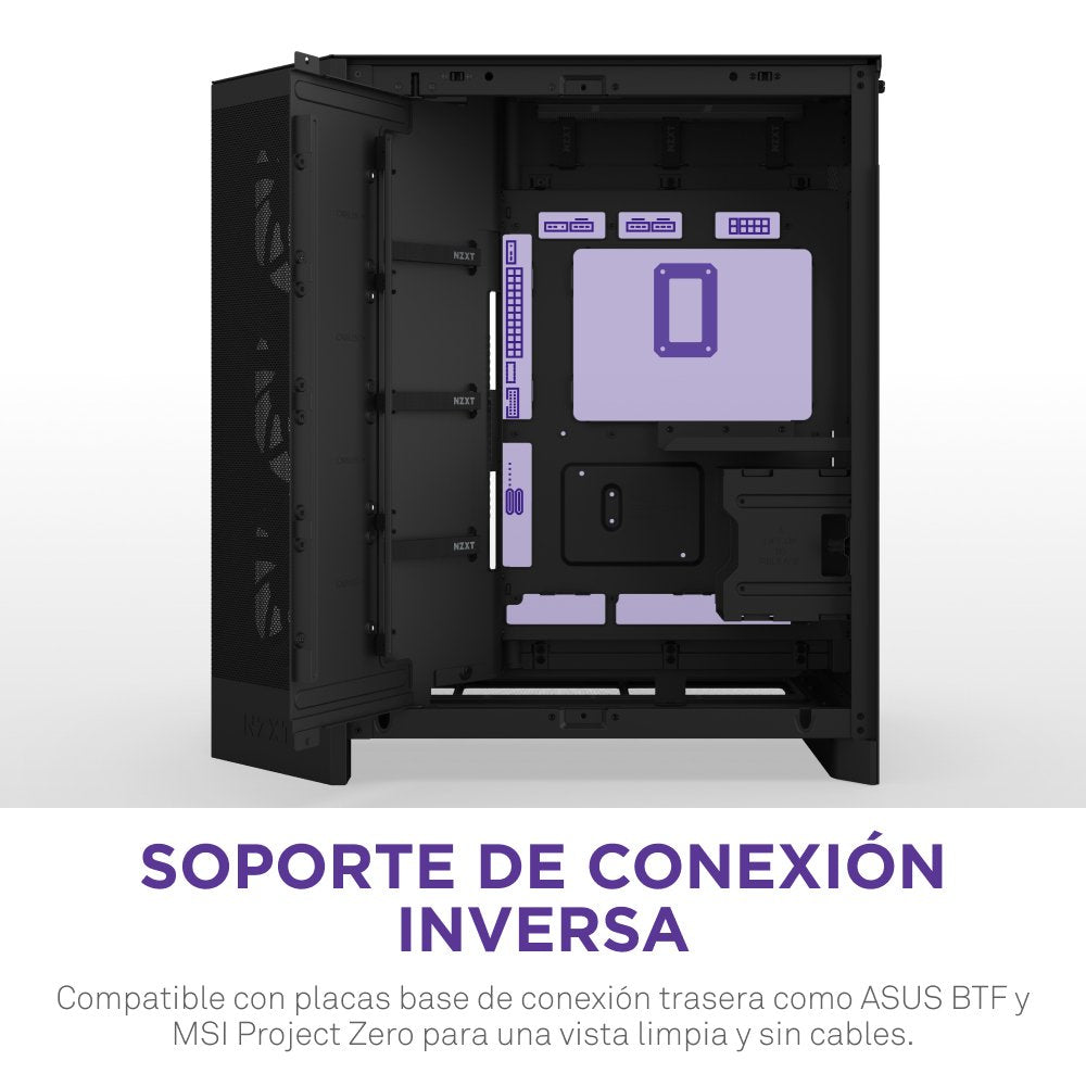 EAN 5056547207681 - NZXT H9 Flow RGB+ Midi Tower Negro imagen 17