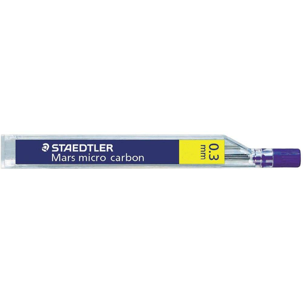 Staedtler 250 03-Hb 0,3 Mm Staedtler Minas Para Portaminas "Mars Micro Carbon", Minas: 0,3 Mm, Grado De Dureza: Hb, Contenido: 1 Bote De Mina À 12 Unidades