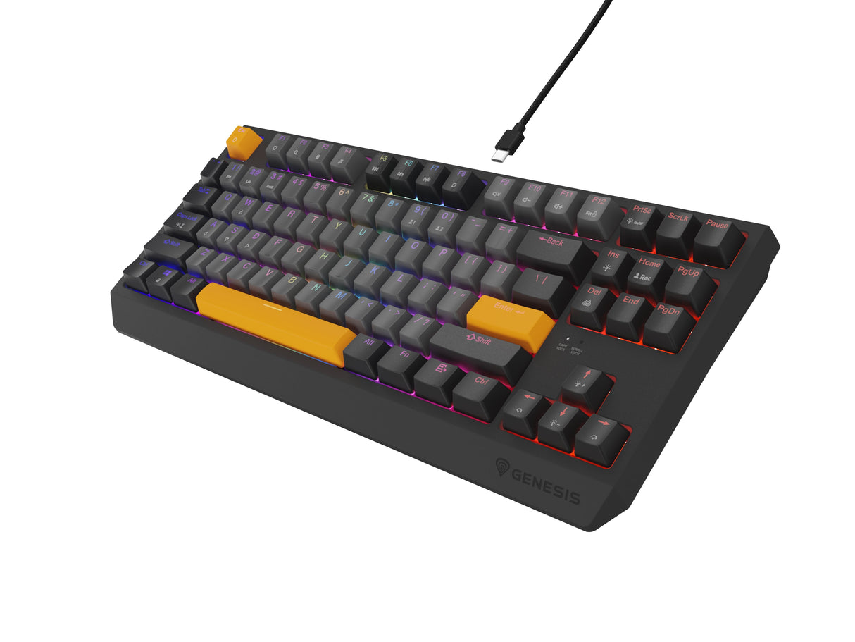 Genesis Thor 230 Tkl Anchor Gray Negative Rgb Outemu Red