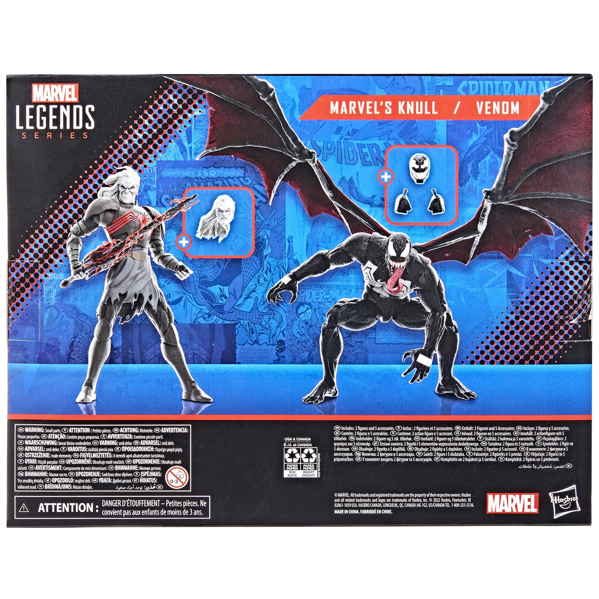 Set 2 Figuras Mavel Knull Y Venom King In Black Marvel Legends 15cm