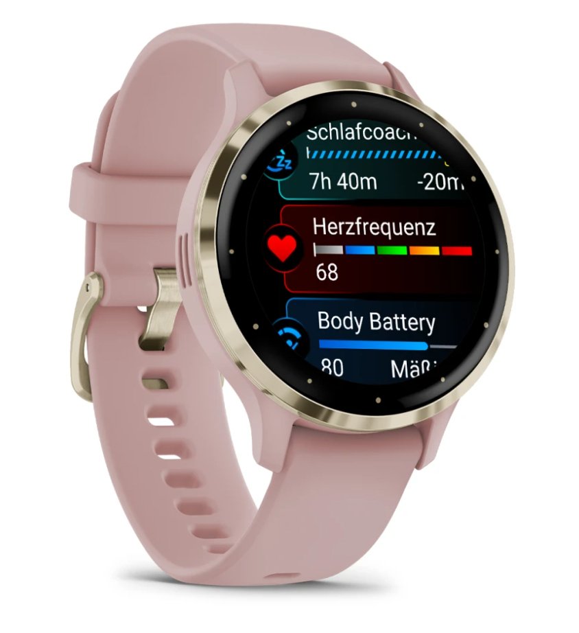 EAN 0753759314804 - Garmin Venu 3S 3,05 cm (1.2") AMOLED 41 mm Digital 390 x 390 Pixeles Pantalla táctil Oro, Rosa Wifi GPS ( imagen 3