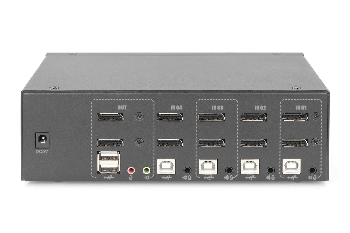Digitus Kvm Switch 4-Port Dp 4k Dual Display