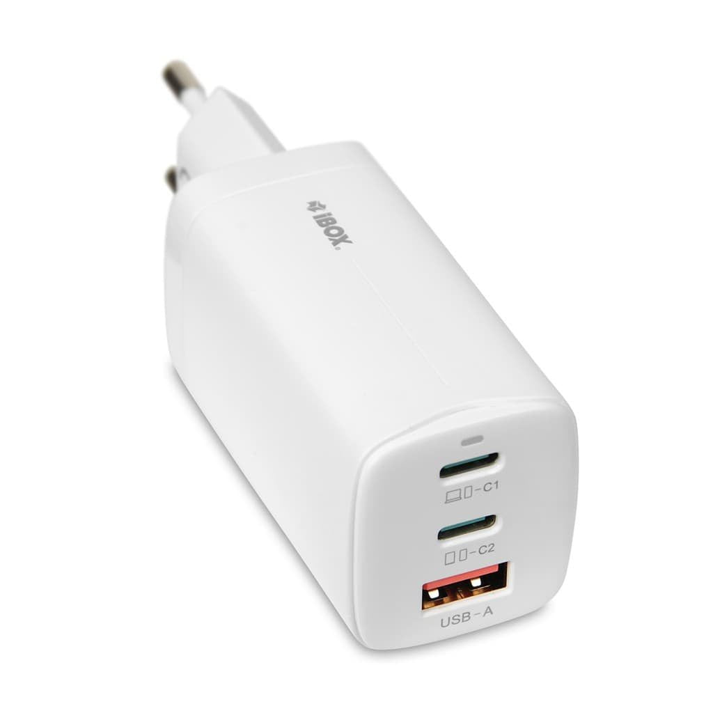 EAN 5903968680602 - iBox ILUC65W cargador de dispositivo móvil Universal Blanco Corriente alterna Carga rápida Interior imagen 11