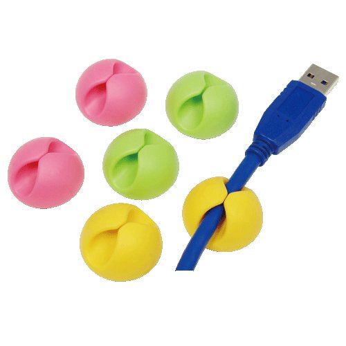 Logilink Kab0010 Abrazadera Para Cable Verde, Rosa, Amarillo