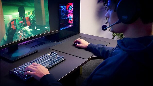 Cherry Xtrfy Gp7, Alfombrilla De Ratón Gaming Negra, Talla L Ja-G0557