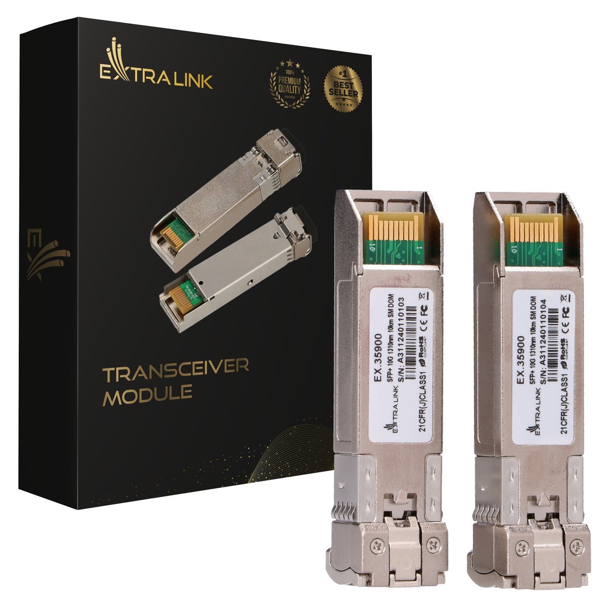 Extralink Sfp+ 10g 1310nm Sm Lc 10km 2-Pack
