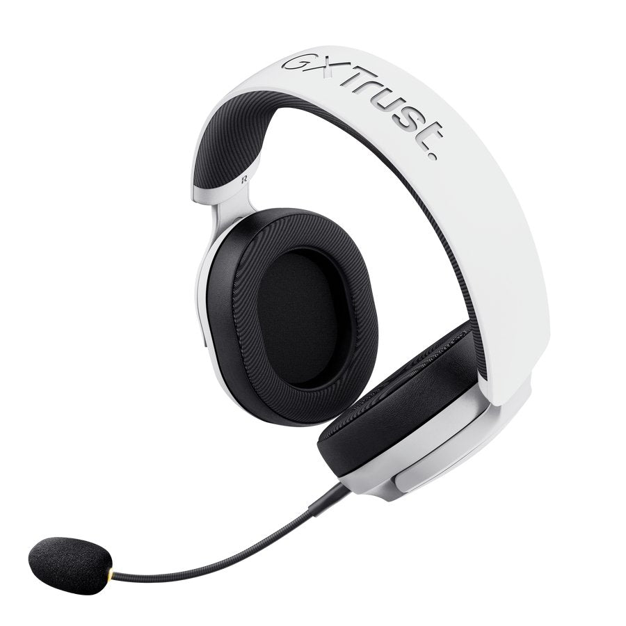 Auriculares Trust Gxt 499w Forta Inalámbricos Usb Para Gaming Ps5 Con Micrófono Desmontable Blancos