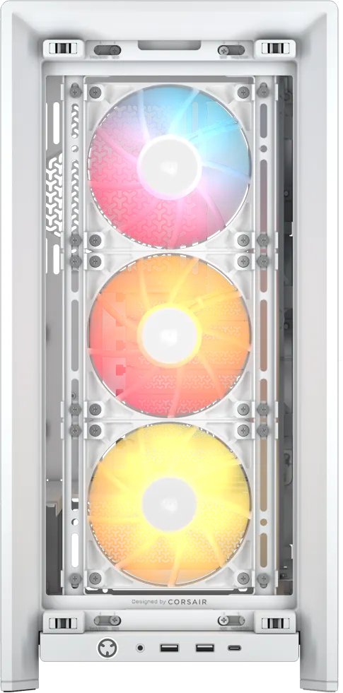 EAN 0840440487722 - Corsair FRAME 4000D RS ARGB Midi Tower Blanco imagen 2