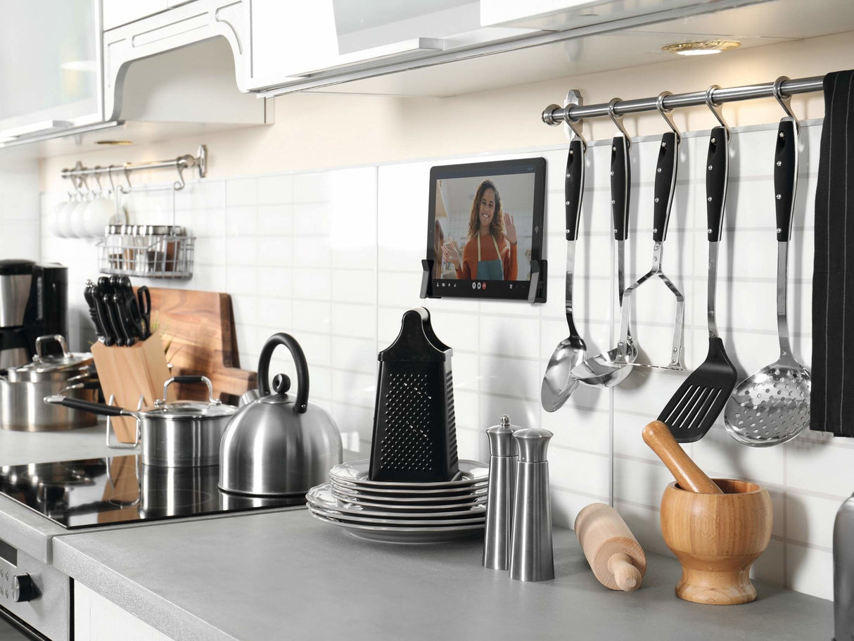 Durable Soporte De Pared Universal Para Tablet Visioclip Plateado