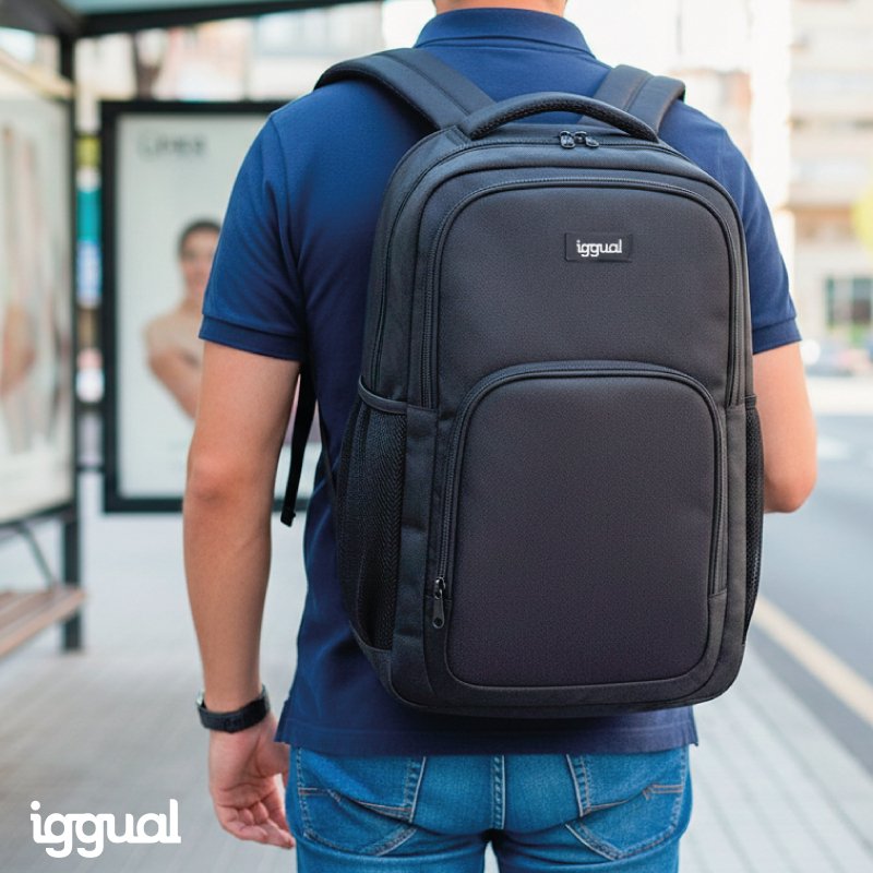 EAN 8435364320242 - iggual IGG320242 maletines para portátil 43,2 cm (17") Negro imagen 2