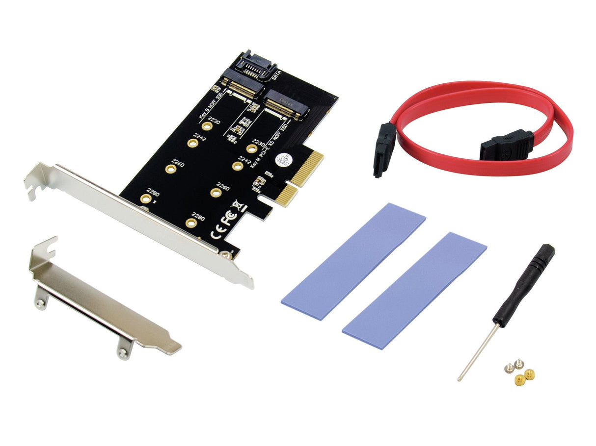 Conceptronic Pci Express Card 2-In-1 M.2 Ssd Emrick  Schwarz