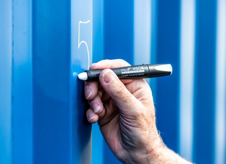 Pica Visor Permanent Marker White