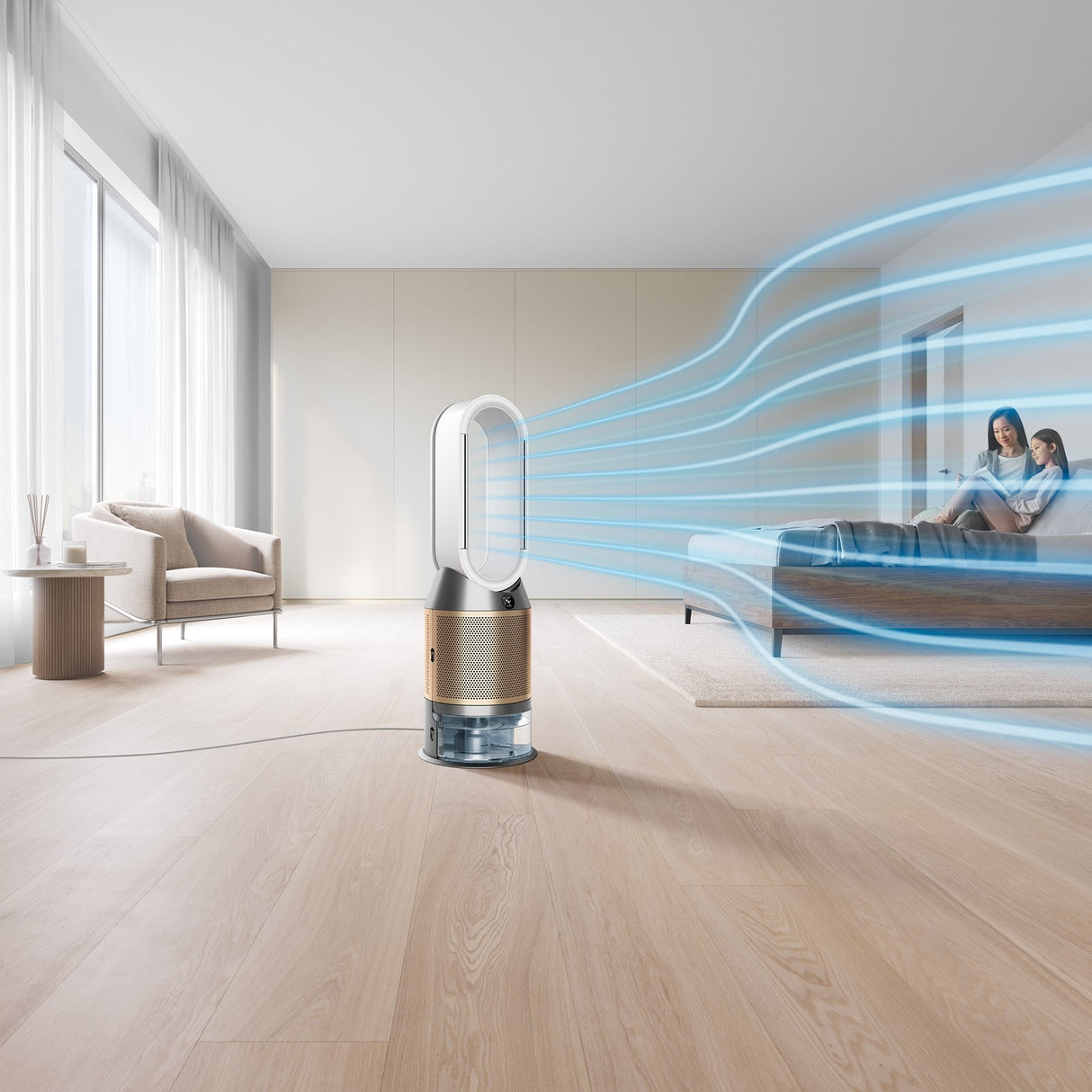 Dyson Purifier Humidify+Cool Formaldehyde 62,4 Db 40 W Blanco, Oro