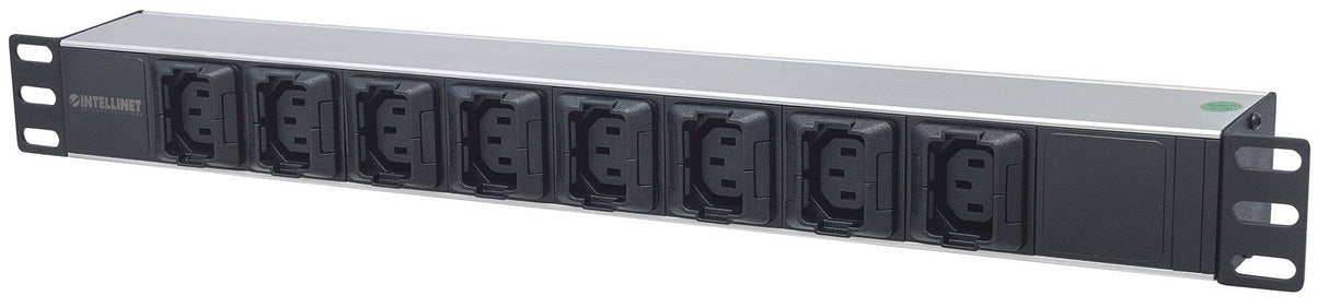 EAN 0766623163651 - Intellinet 163651 unidad de distribución de energía (PDU) 8 salidas AC 1U Negro, Plata imagen 1