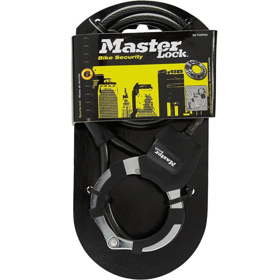 EAN 3520190944702 - MASTER LOCK Street Cuff Negro 1000 mm Cable antirrobo imagen 2