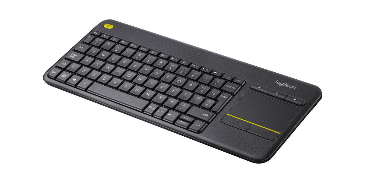 Teclado Italiano Logitech K400 Plus Tv Rf Inalámbrico Qwerty Negro