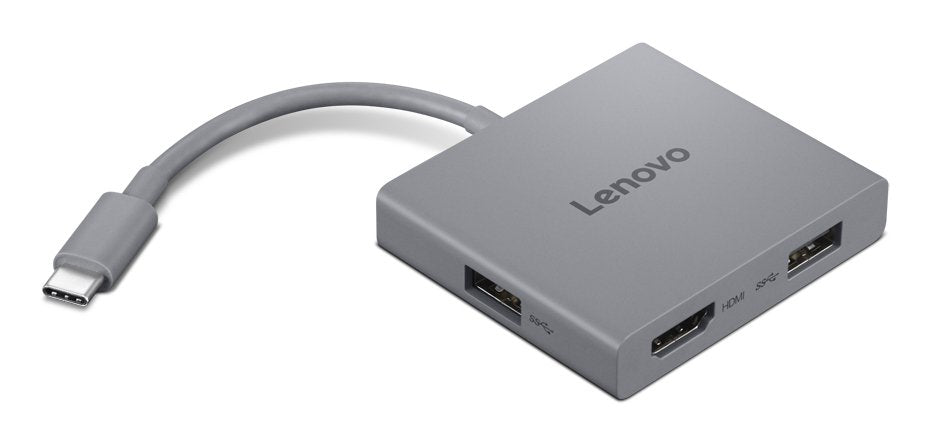 Lenovo Gx91r64790 Base Para Portátil Y Replicador De Puertos Alámbrico Usb 3.2 Gen 1 (3.1 Gen 1) Type-C Gris