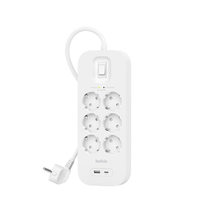 EAN 0745883855582 - Belkin Connect Blanco 6 salidas AC 2 m imagen 1