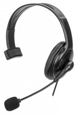 EAN 0766623180849 - Manhattan 180849 auricular y casco Auriculares Alámbrico Diadema Oficina/Centro de llamadas USB tipo A Ne imagen 1