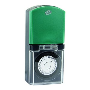 Rev 0025710603 Contador Eléctrico Temporizador Diario Negro, Verde