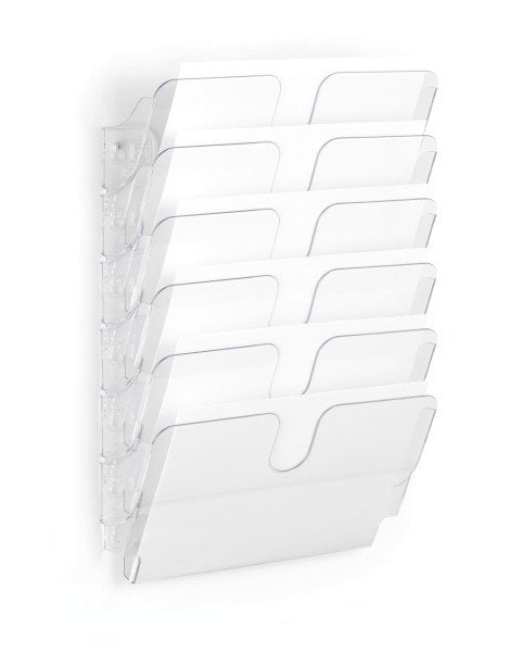 Set Dispensador De Folletos Durable Formato Apaisado Flexiplus 6 A4 Transp