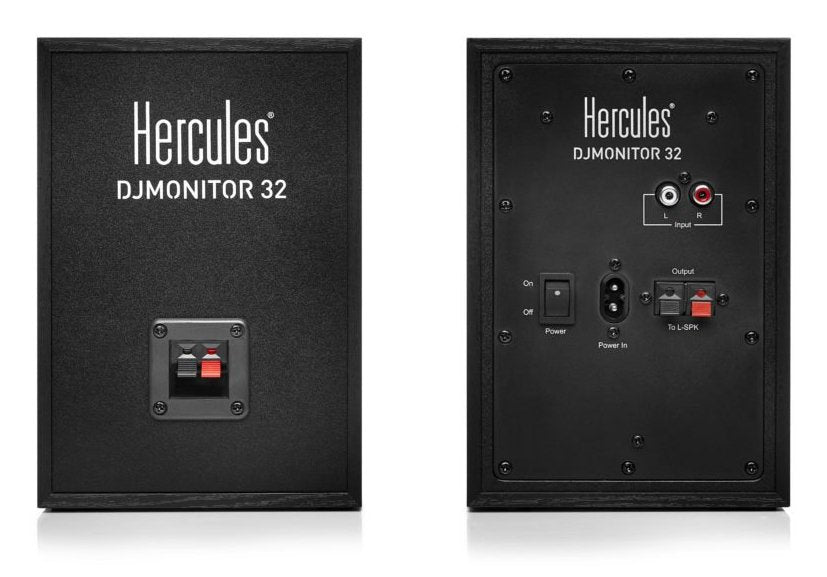Hercules Altavoces Dj Monitor 32 (4780885) Hercules Djmonitor 32, Alámbrico, Rca/3.5mm/Terminal, 30 W, 60 - 20000 Hz, Negro