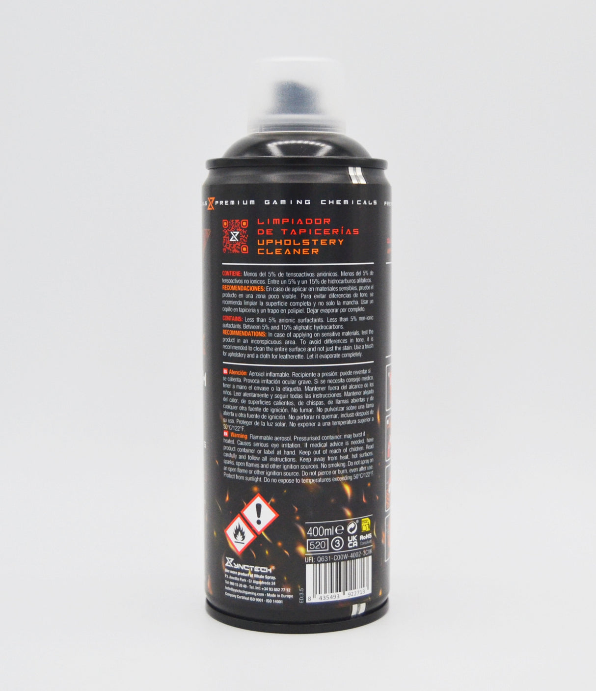 EAN 8435493922713 - Synctech Gaming 8002S0020 kit de limpieza para computadora Espray para limpieza de equipos 400 ml imagen 3