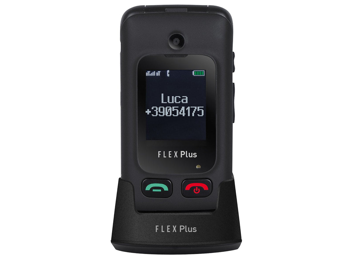 EAN 8011000018553 - Trevi Flex Plus 55 6,1 cm (2.4") Negro Teléfono para personas mayores imagen 4