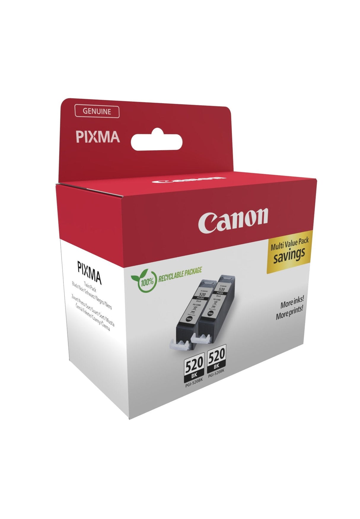 Tinta Canon Multipack Negro Pgi-520 Twin 2932b019