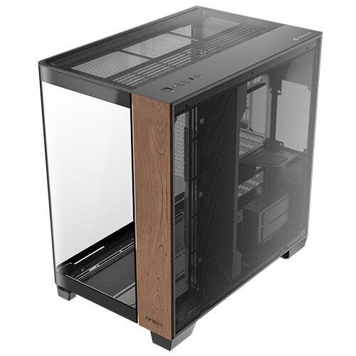Caja Pc Antec C8 Curve Wood E-Atx Negro 2xvent 160 Mm 1x140mm 2xusb Sn Fuente