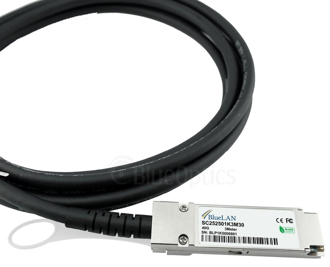 Blueoptics Bluelan Cable 40gbase-Cr4- Pqsfpxa3mbu Qsfp Auf Qsfp Sc252501k3m30 Awg 300cm