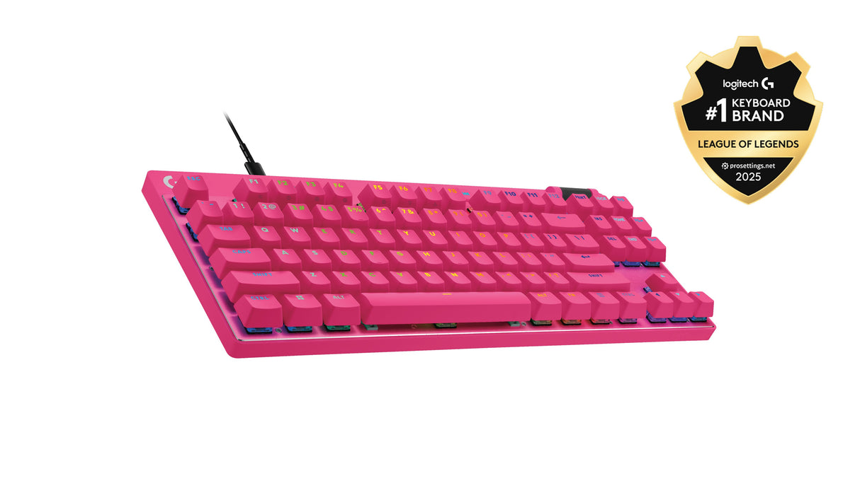 EAN 5099206126497 - Logitech G 920-013249 teclado Juego USB AZERTY Francés Rosa imagen 2