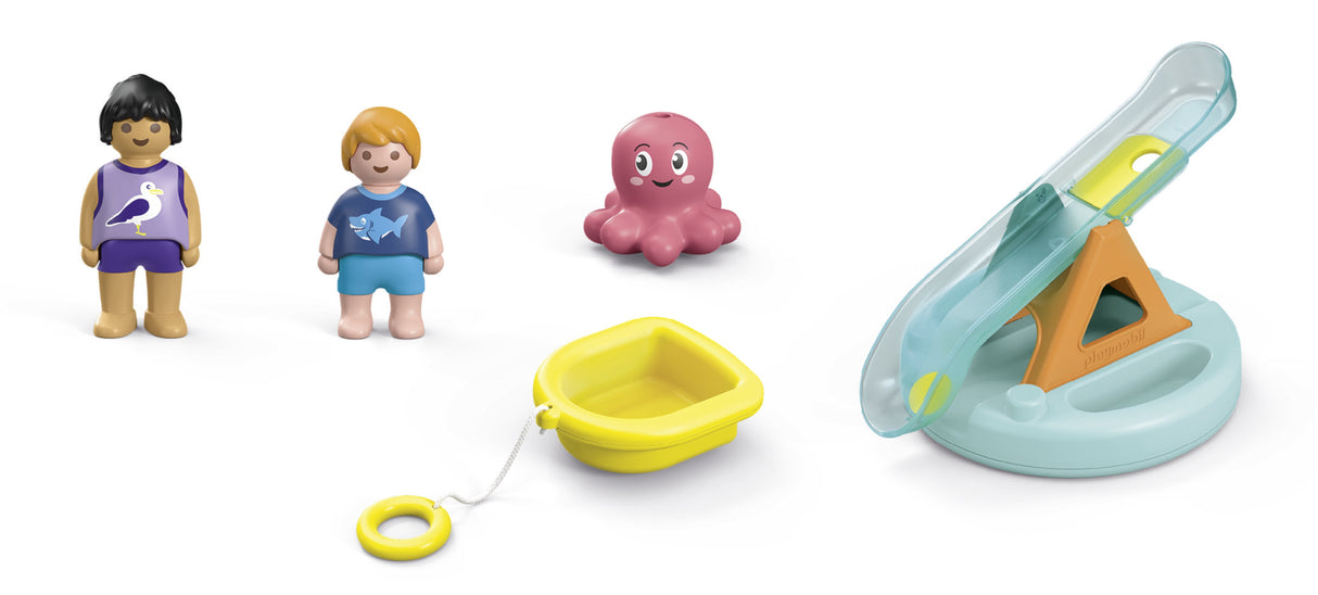 Playmobil Junior Aqua: Isla De Baño Con Tobogán