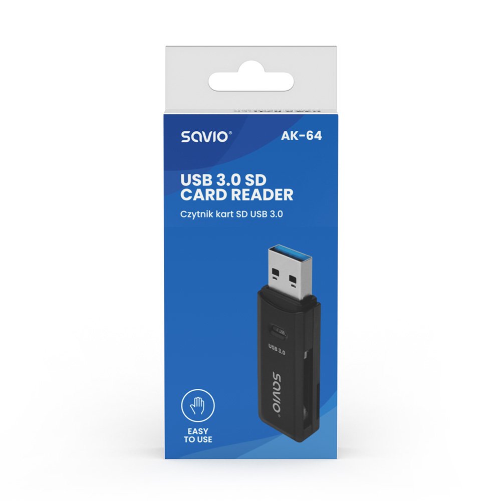 Savio Lector De Tarjetas Sd, Usb 3.0, Ak-64