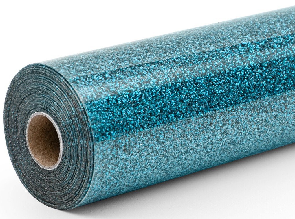 Loklik Vinilo Para Plotter Purpurina - Azul Claro - 30,5 X 90 Cm