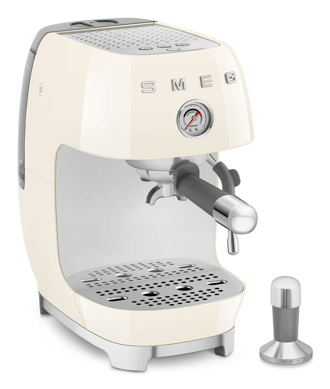 Smeg Espressomaschine Ecf03creu, Thermoblock, Cold Brew, Dampfdüse, 1.4l Tank
