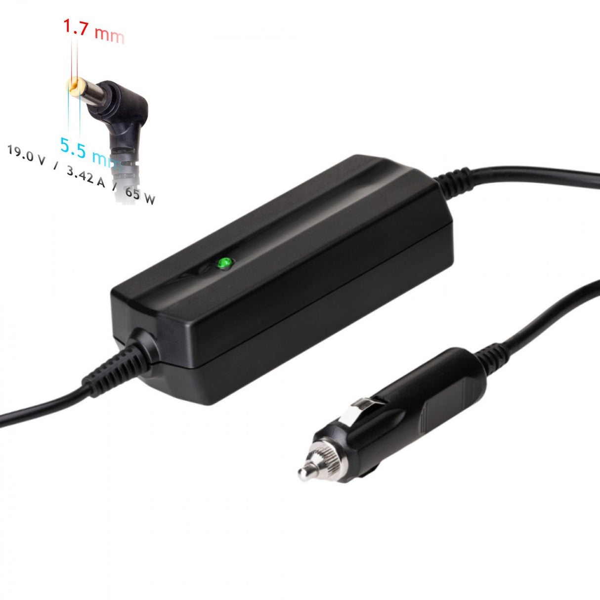 EAN 5901720133588 - Akyga Car notebook power supply Dedicated AK-ND-34 19V/3.42A 65W 5.5x1.7 mm ACER adaptador e inversor de imagen 1