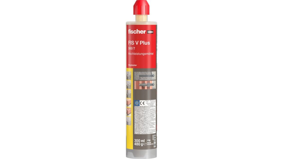 Fischer Inyección Mortero Fis V Más 300 T Gris, 1 Cartucho Con 300 Ml 563281