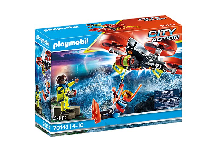 Playmobil 70143 City Action Rescate De Buceadores Con Dron De Rescate